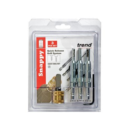 Trend Snap/Dbg/Set Trapano Punta Guida Set con Rapido Mandrino - 0.2cm 0.3cm &