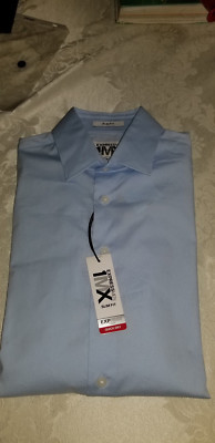 Express 1MX Slim Fit Men Solid Dress Shirt  NWT $69.99
