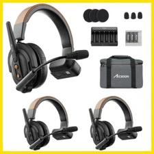 ACCSOON CoMo SE 1H2R 1312ft Wireless Intercom Headset System 2.4GHz Full-Duplex