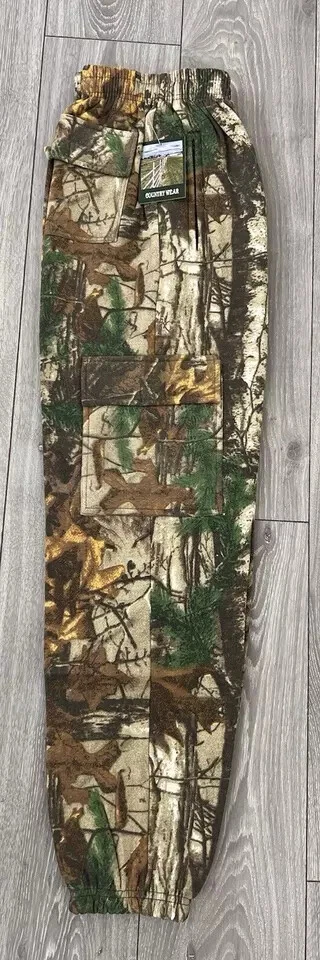 Realtree Camo Cargo Joggers Fleece Bottoms Casual Fishing Men's Size: M To XXL - Image 3 of 4