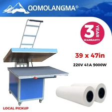 QOMOLANGMA 31x39 Large Format Manual Heat Press Machine 220W 9000W Local pickup
