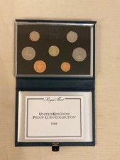1988 COIN SET ROYAL MINT PROOF EDITION + BOX & COA
