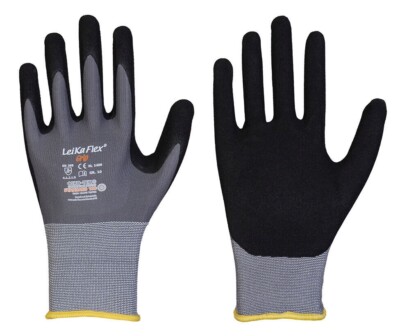 (1Paar=2,62 ) 6 Paar LeiKaFlex  Grip 1469 Arbeitshandschuhe Montagehandschuhe