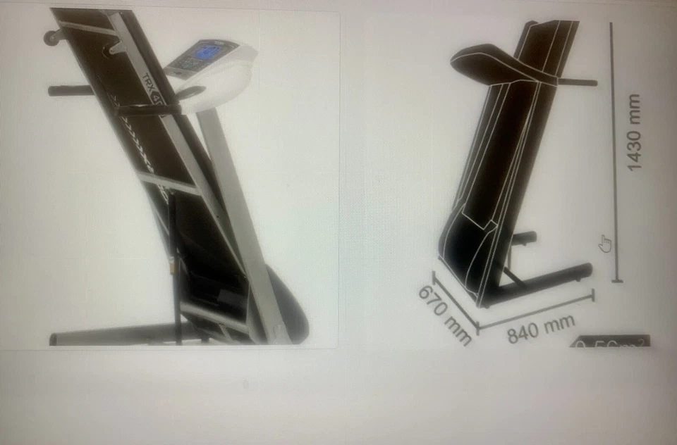 TOORX - Tapis roulant con motore AC e nastro ortopedico - richiudibile - TRX-40S - Immagine 4 di 4