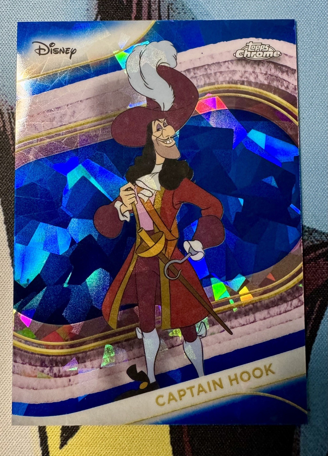 2025 Topps Chrome Disney Sapphire Captain Hook #160 Peter Pan
