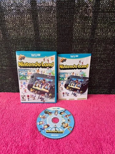 Nintendo Land (Nintendo Wii U, 2012) Complete With Manual