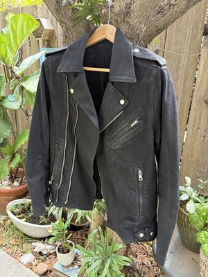 Balmain Paris Women s Black Denim Double Zipper Jacket XL