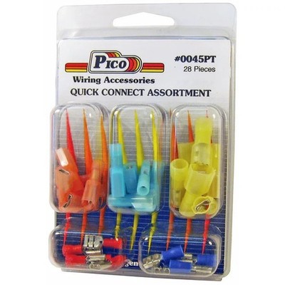 PICO Assortment 22-16 AWG 16-14 AWG 12-10 AWG Quick Connects - Kit Clam 0045PT