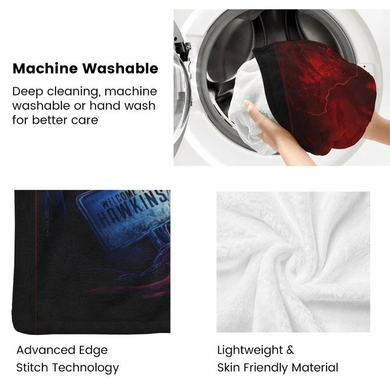 Flannel Blanket Soft Cozy Iconic Clock Full Cast Fan Gift