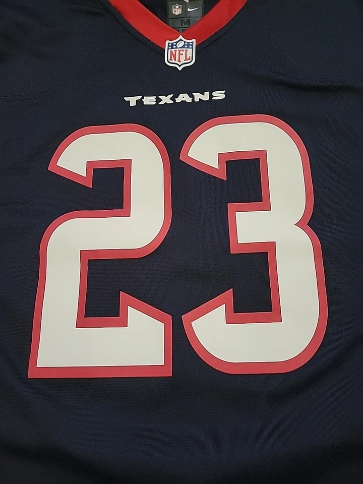 Camiseta de fútbol americano Nike Adrian Foster Houston Texans NFL para hombre talla mediana Foto 3 de 4