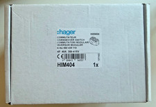 Hager HIM404 Lastumschalter 4P 40A inkl. Hager HZC707 Phasenschiene (NEU, OVP)