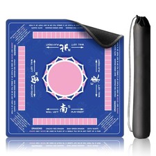 LZSIG Mahjong Mat 33"x33" - Non-Slip Noise Reduction Gaming Mat with Beginner...
