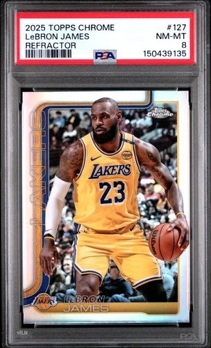 LeBron James 2025 Topps Chrome LeBron James #127 Refractor