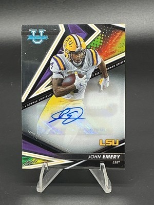 2022-23 Bowman's Best U John Emery RC Auto #BA-JE LSU Refractor LSU UTSA