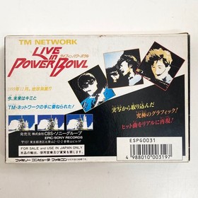 TM NETWORK Live in Power Bowl W/Box Manual Famicom FC Retro Used Game NTSC-J JP