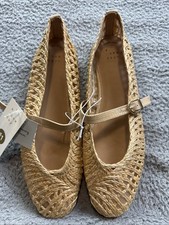 A New Day Womens 11 Beige Myla Flats with Memory Foam Insole