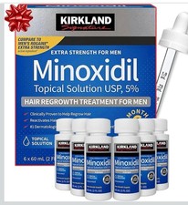 Five Kirkland lotion Minoxidil 5 Men Hair Regrowth Solution 6 Months Bottles