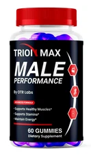 Trionmax Gummies for Men Performance, Trion Gummies for Stamina & Energy 60Gums