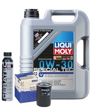 Motoröl 0W30 LIQUI MOLY Special Tec V 5L+MAHLE Ölfilter +Cera Tec