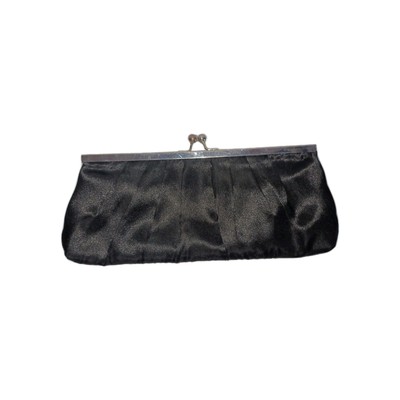 Fioni Night Crossbody black Satin Clutch Evening bag