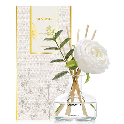 Reed Diffusers Set, 7.10 oz Flower Scented 1 Pack/7Ounce, White