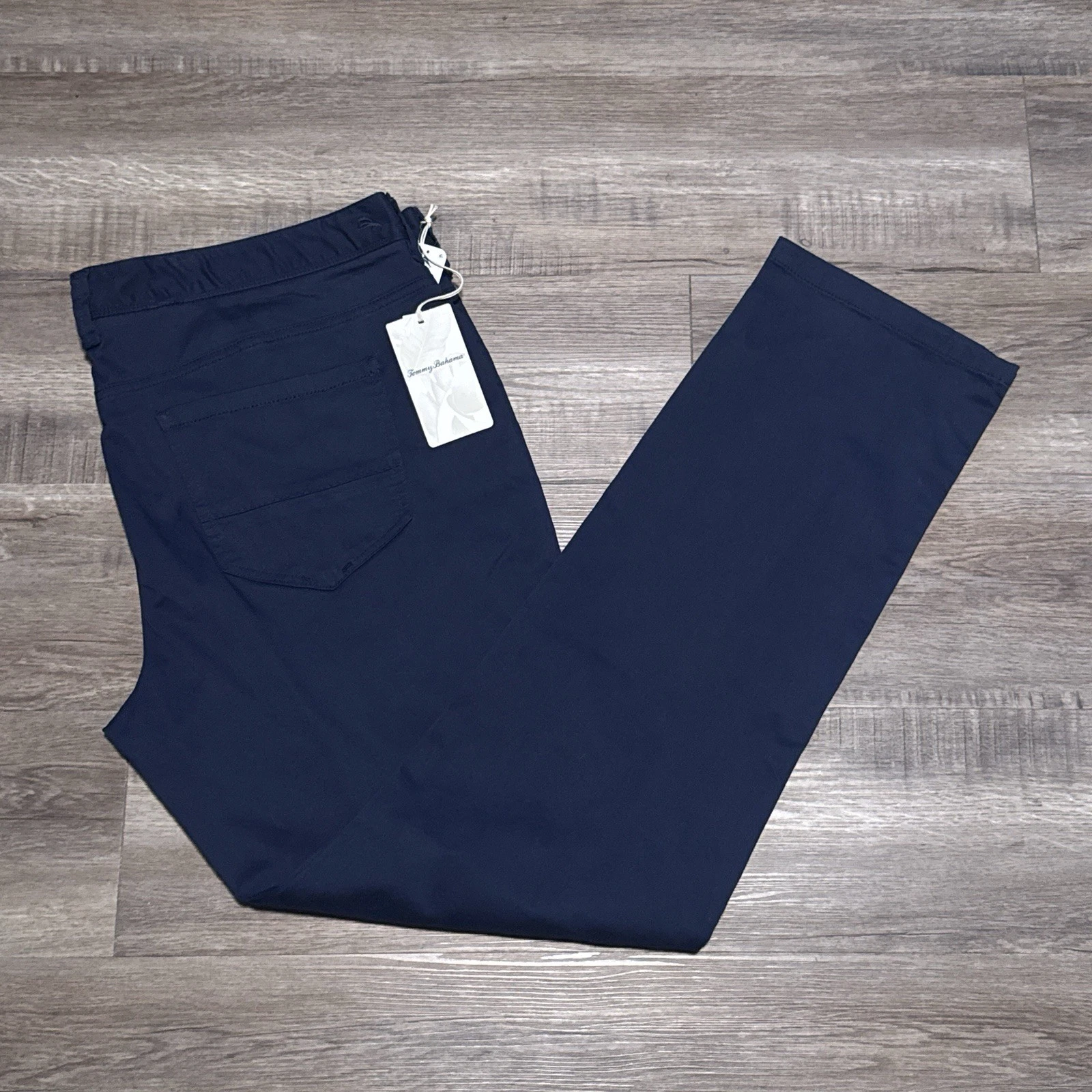 Tommy Bahama Boracay 5 Pocket Pants Maritime Blue Stretch Men's Size 44x34 NEW