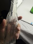 Vintage Embossed Soda Bottle Lot of 3 Green & Clear, 10 fl oz — photo 2