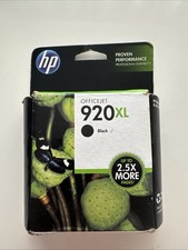 Genuine HP 920XL High Yield Black Ink Cartridge CD975AN NEW SEALED Box 11/2014