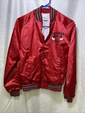 Vintage Chicago Bulls Chalk Line Satin Jacket Youth Sz 18/20