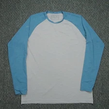 Anetik Shirt Men Large Gray Blue Remix Tech LS Long Sleeve Performance