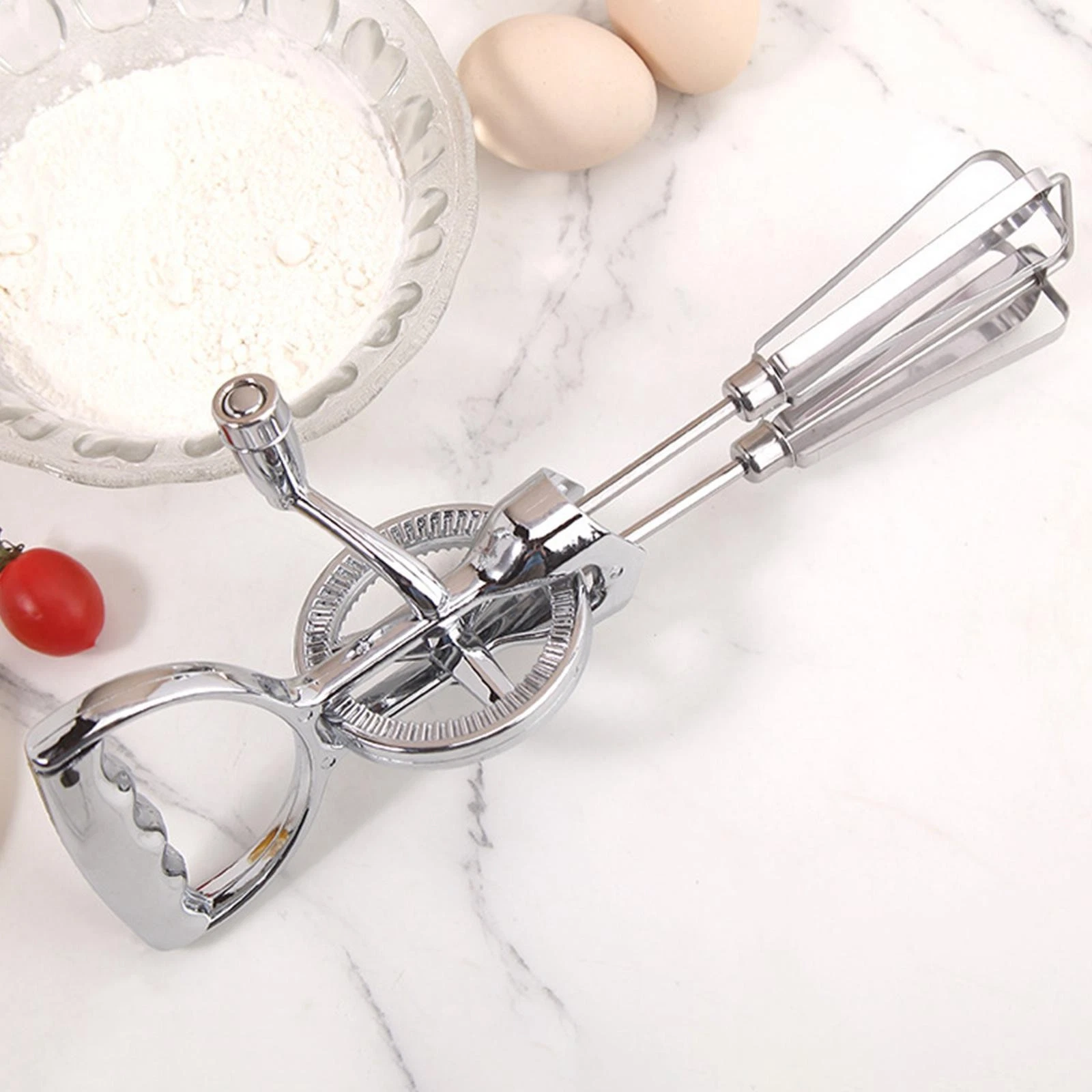 Hand Crank Egg Beater Portable Durability Manual Mixer Kitchen Whisk Kitchen
Opens in a new window o