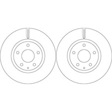 2X TRW BREMSSCHEIBEN 297mm BELÜFTET VORNE PASSEND FÜR MAZDA 6 CX-5 | DF8052