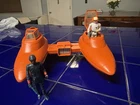 Vintage 1980 Kenner Twin Pod Cloud Car with Cloud Car Pilot, Bespin Guard