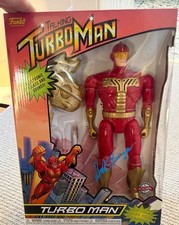 Arnold schwarzenegger Autographed Turbo Man funko. SWAU LOA & ACOA pre Certed
