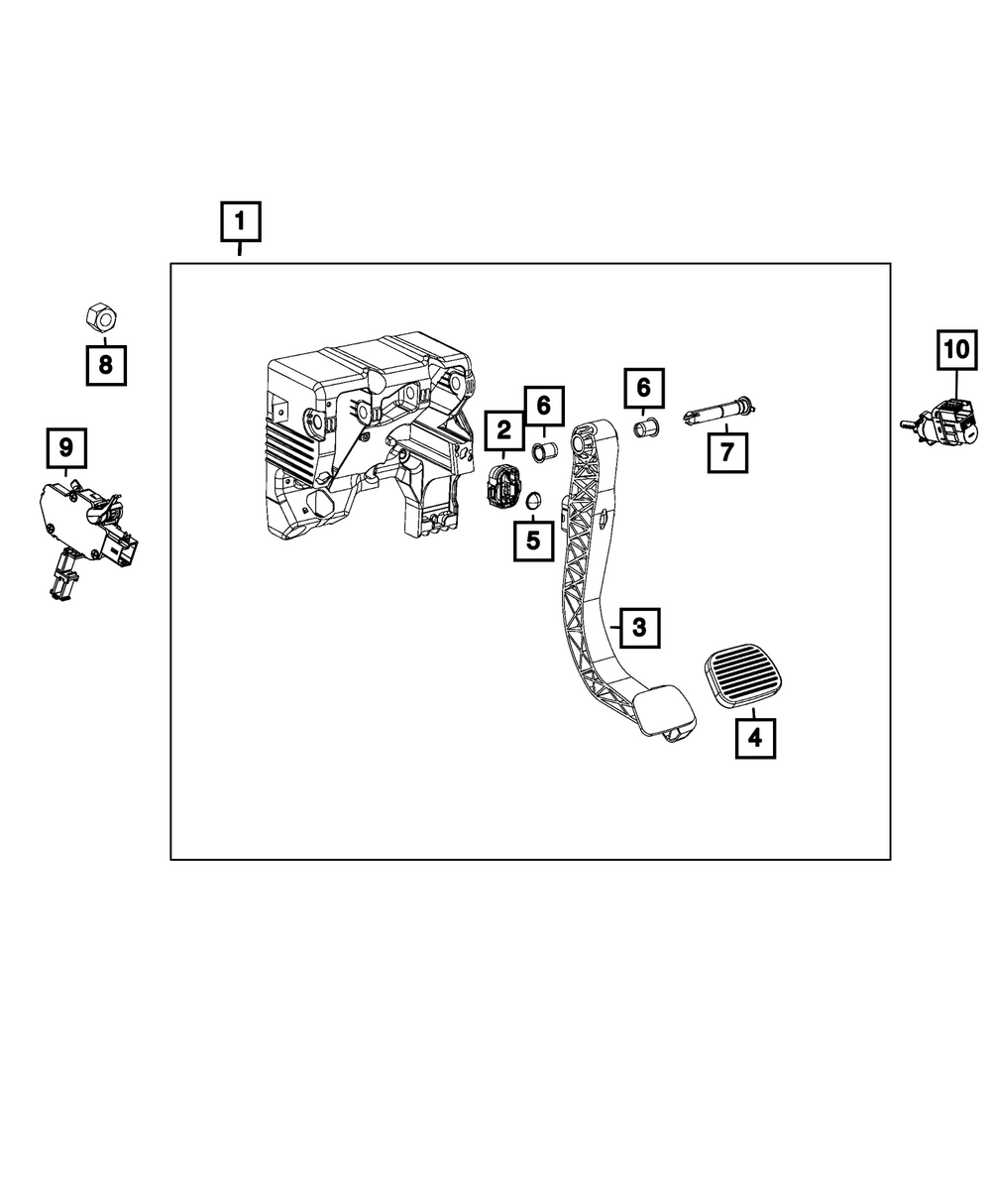 Genuine Mopar Brake Pedal 68594275AA
