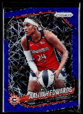 2025 Panini Prizm WNBA Aaliyah Edwards Blue Velocity 94