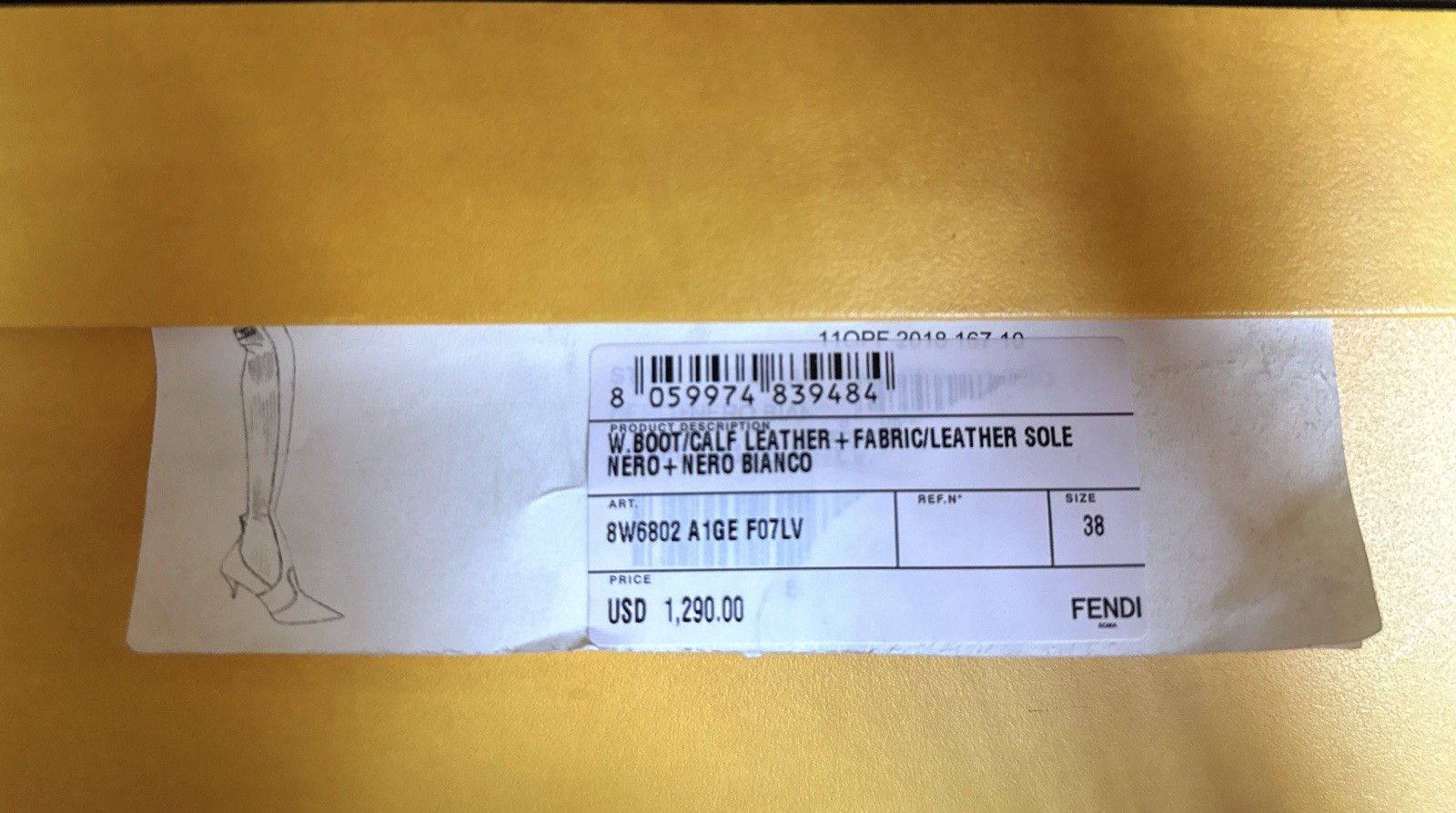 FENDI Rockoko  Stretch Leather Boots Size 38 US 8 thumbnail 6