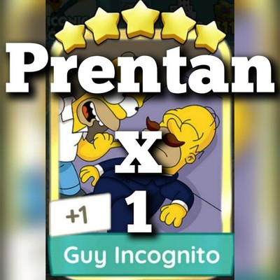 1x Guy Incognito      Set 21 :- Mono_Poly_Go Golden Blitz Sticker :- Best