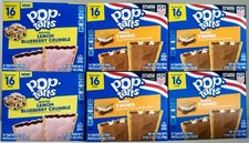 LOT of 6 POP TARTS, 2 DIFFERENT FLAVORS, 4 S'MORES, 2 LEMON BLUEBERRY CRUMBLE