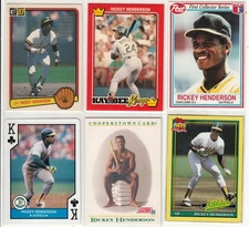 Rickey Henderson Baseball Cards- You Pick- Discount shipping