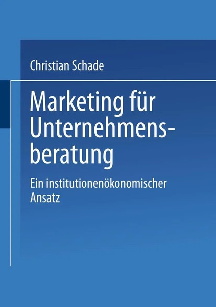 Marketing FüR Unternehmensberatung | Taschenbuch | Deutsch (1996)-image