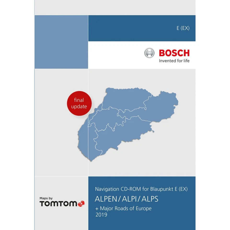 Blaupunkt Tele Atlas TomTom Alpen TravelPilot E EX 2019 2 CD Major Roads of Euro - Bild 2 von 4