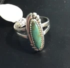 NOS Vintage Bell Trading Post Navajo Sterling Silver Turquoise SZ 6 Ring 3.3g