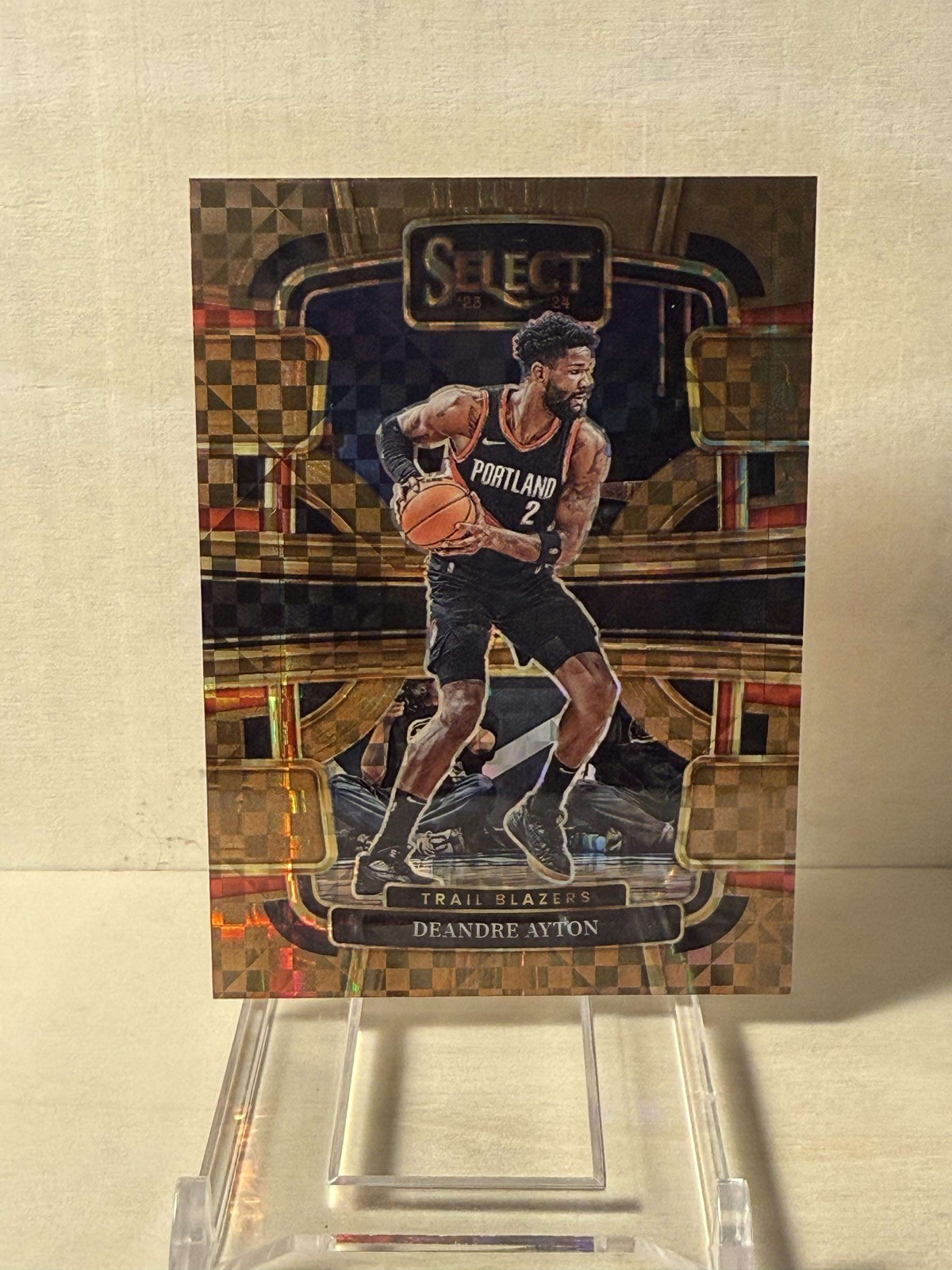 2023-24 Panini Select Concourse Deandre Ayton Bronze Checker Prizm 12/49 #11