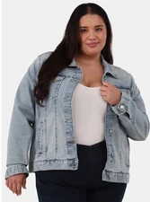 Time and Tru Women’s  Denim Jacket Light Wash Size XL (16-18)  NWT