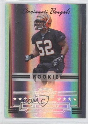 2006 Donruss Threads Century Proof Silver 87/100 AJ Nicholson #202 Rookie RC 0l1