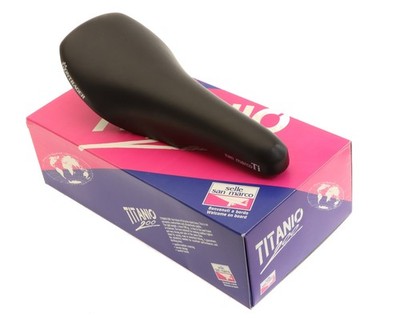 Selle San Marco/Bontrager Titanio 200 Leather Saddle Titanium 90s