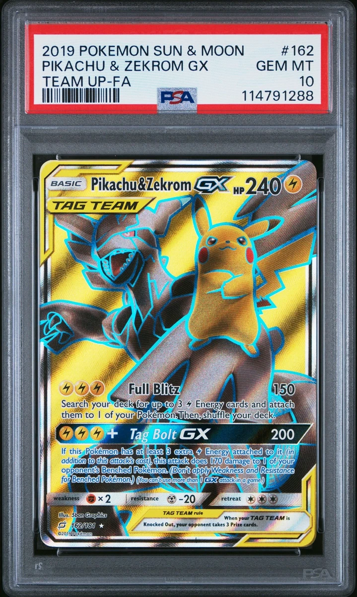 Pikachu Pokémon TCG Sun & Moon Grade 10 Individual Trading Card