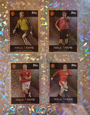 MANCHESTER UNITED HALL OF FAME X4 TOPPS PREMIER LEAGUE STICKERS 2026