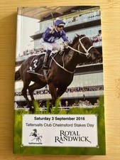Chelmsford Stakes Day Run At Randwick 3/9/2016 Winx Racebook Programme